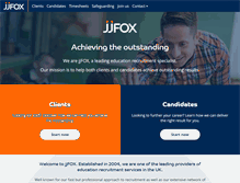Tablet Screenshot of jjfox.com
